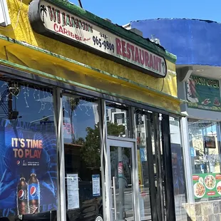 Restaurant front door