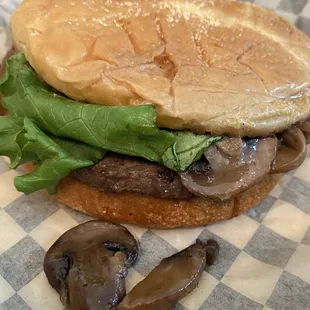 Mushroom burger