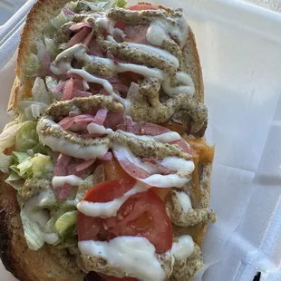 Hecate with pickled onions