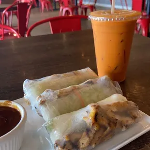 a plate of food and a drink