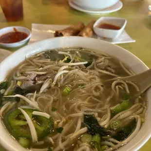 Rich flavored broth.