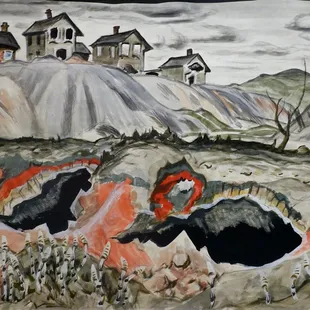 Charles Burchfield; Abandoned Coke Ovens; 1918; watercolor, gouache, graphite