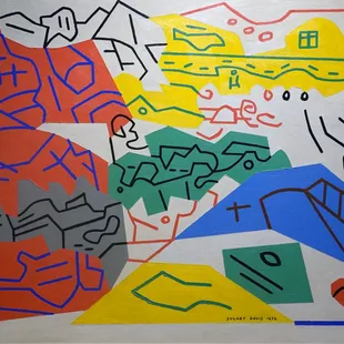 Stuart Davis; Bass Rocks #1; 1919; oil on canvas