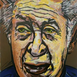 David Alfaro Siqueiros; Self-Portrait; 1969; color lithograph