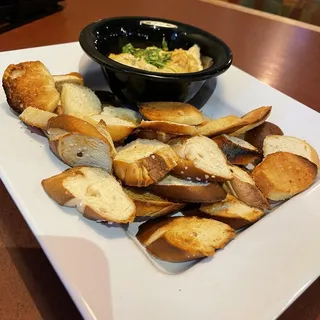 Beer Queso and Pretzels