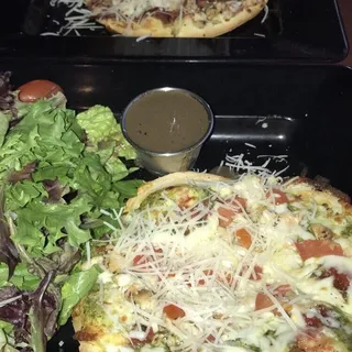 Cheesy Chicken Pesto Pizza