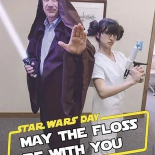 May the 4th be you! Celebrating Star Wars day!