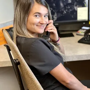 Marisa with our Call Center!