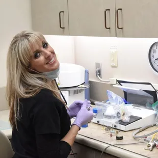 Our CEREC Tech, Allison, creating beautiful smiles using the latest and greatest technology.