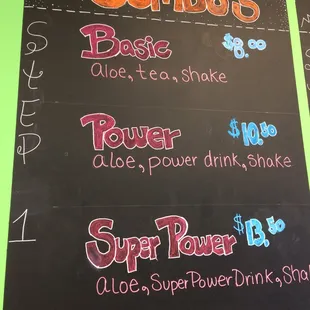 Step one : pick your combo!