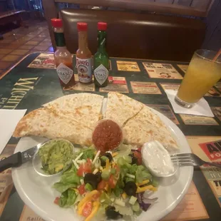 Chicken quesadillas