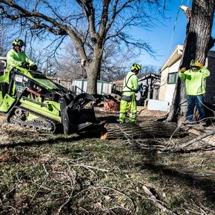 A Wichita Tree Service ground crew.