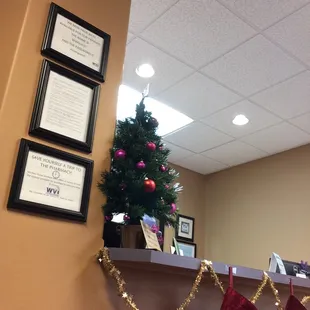 Office lobby. And they do have wifi access.