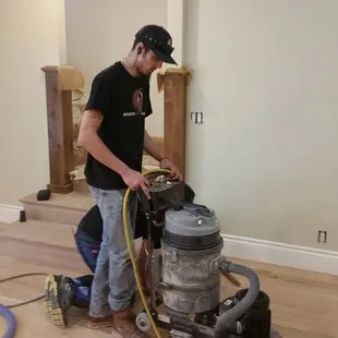 Making the floor as flat as possible.  Perfection!