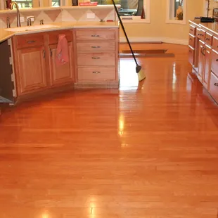 This is the before a new install.  The customer had wood floors in kitchen and dining room, along with carpet in the living room.