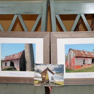 Pictures of the actual barn the flooring we installed in a home was reclaimed from!  Where else can you receive a special touch like this?!