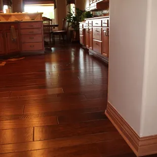 This is the after picture of the install in the kitchen.