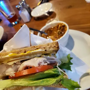 a sandwich on a plate