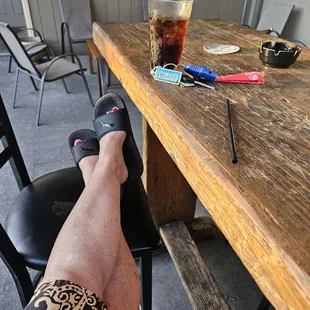 a person sitting at a table