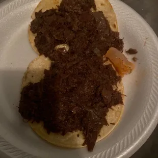 Shredded beef? More like cat food smells just like it definitely not eating it.