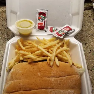 Torta Milanesa to go. Enough for two meals.