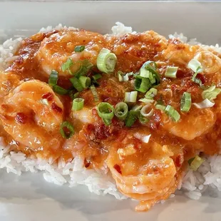 Singapore Chili Shrimp. Not bad, but I didn&apos;t feel there was much to it.