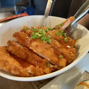 Crispy Pork Chop Rice