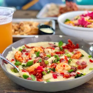 Shrimp &amp; Grits $14.50