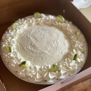Keto key lime cheesecake
