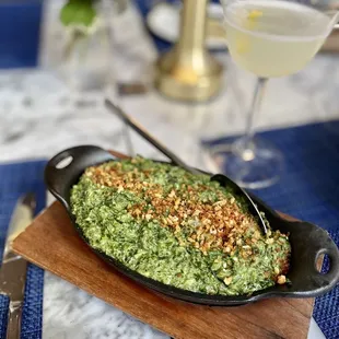 Creamed spinach