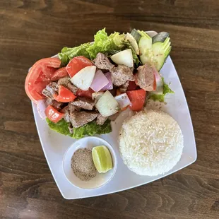 Bò Lúc Lắc / Shaking Beef (with Rice)