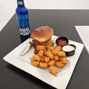 Beer &amp; Burger. Seemed the thing to do.