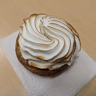@endoedibles on Instagram 12/11/24  Lemon Meringue Pie Raised Donut