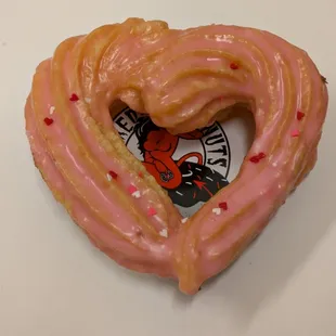 @endoedibles on Instagram 02/13/25  Strawberry Cruller