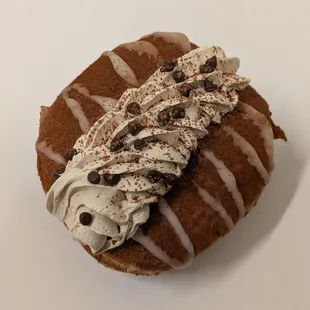 @endoedibles on Instagram 02/13/25  Tiramisu Donut - Coffee, Cocoa, Masarpone Cream, Rum Espresso