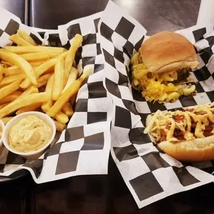 Slider - hot dog combo