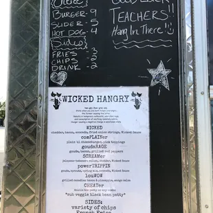 The menu