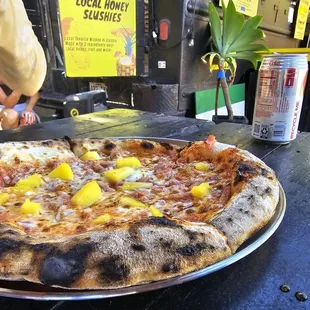 Hawaiian lava pizza