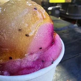 Dragon fruit honey slush