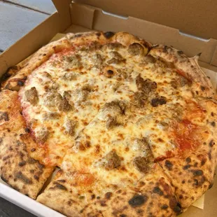 Local sausage pizza