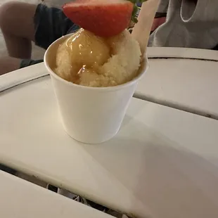 Keiki size piña colada slush