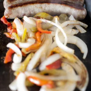 Brats, Peppers &amp; Onions