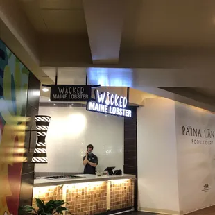 a man at the counter