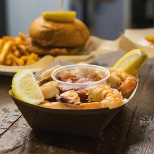 Shrimp and chips