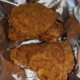 Fried chicken thighs