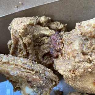Hairy chicken wing.