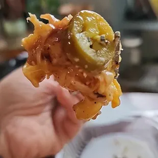 Loaded Man N Cheese with pork!