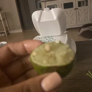 Used lime in my garnish box