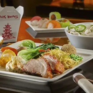 sashimi, sushi, sushi and sashimi, food