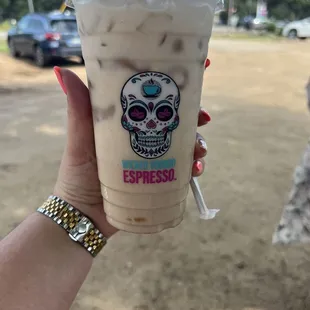 Toasted marshmallow iced chai in medium